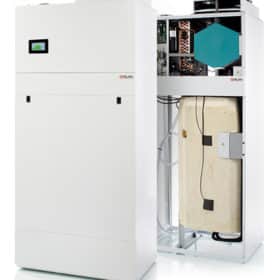 Nilan Compact PC poistoilmalämpöpumppu - laite auki ja kiinni