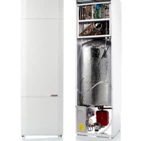 Nilan EC poistoilmalämpöpumppu kiinni ja auki