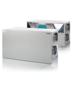 Nilan Comfort 600 ilmanvaihtokone lämmöntalteenotolla, avattuna ja kiinni