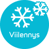 Sininen ympyrä tekstilllä Viilennys