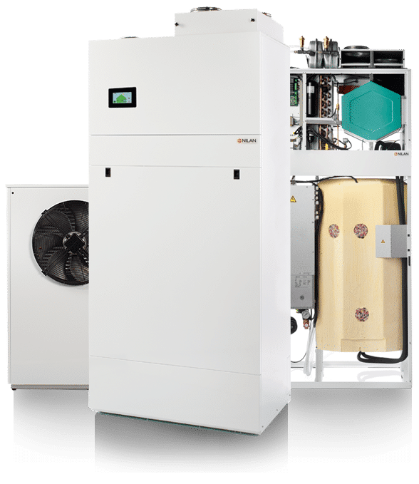 Compact P2 -lämpöpumput 2 Nilan Compact -laitteita
