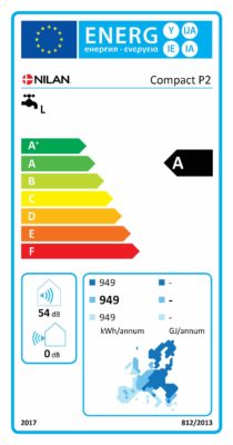 nilan compact p2 energialuokka lämmin käyttövesi