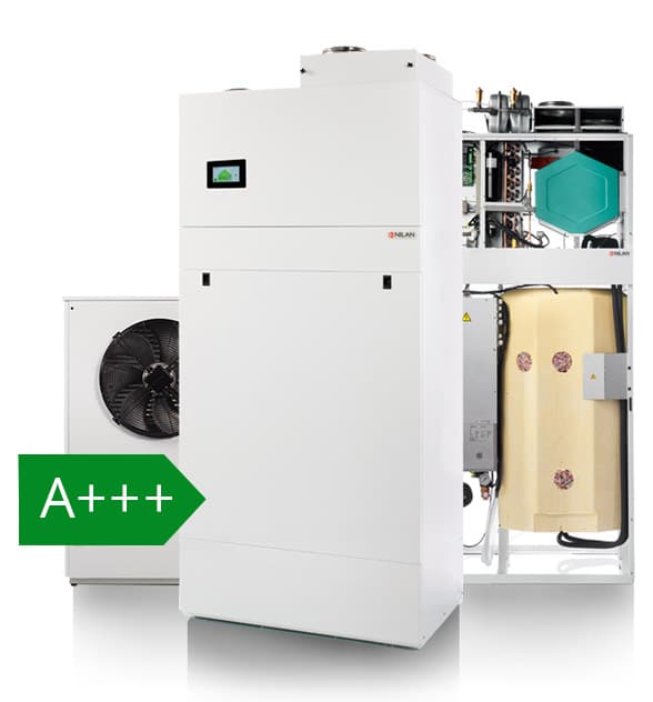 A+++ -energialuokan Nilan Compact 9 Air -laite